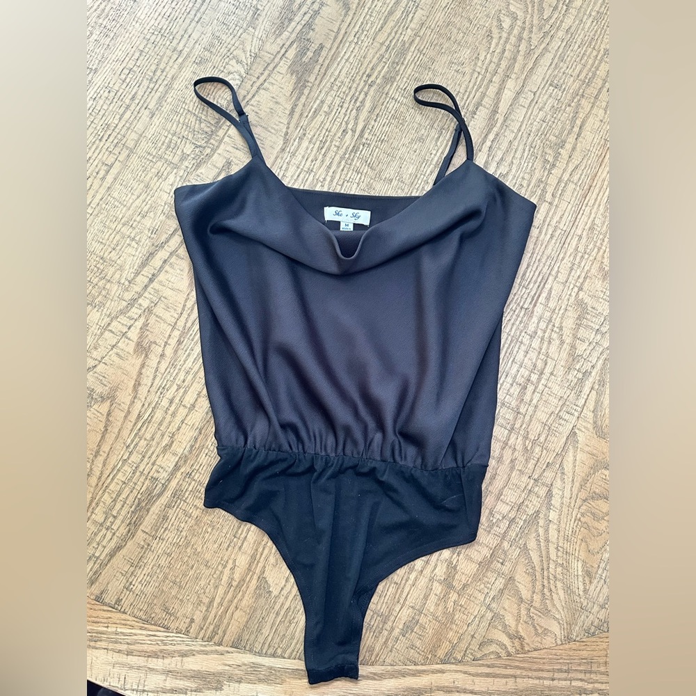 Boutique Cowl-Neck Body Suit